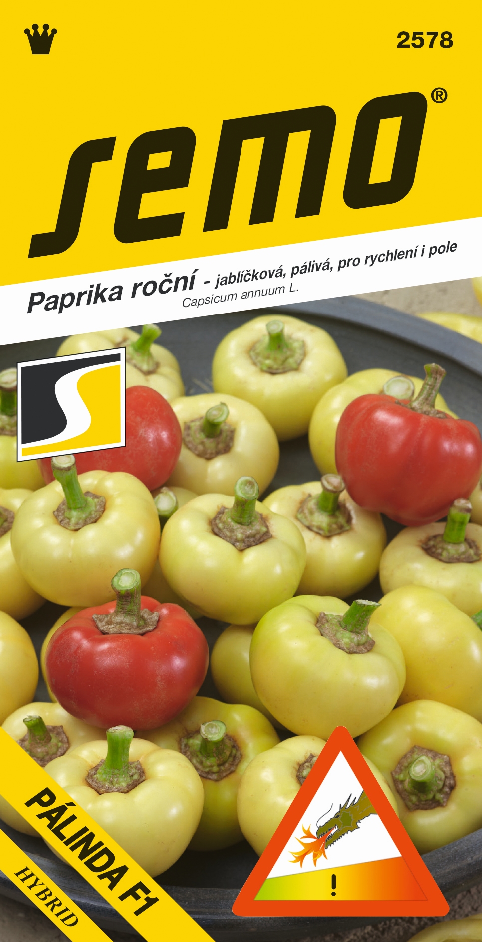 Paprika ročná PÁLINDA F1 - stredne pálivá