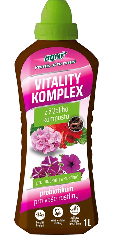 AGRO Vitality Komplex Muškáty a surfínie 1 l