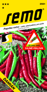 Paprika ročná DAMIÁN chili červená