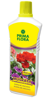 PRIMAFLORA Kvapalné hnojivo muškáty 500 ml